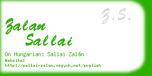 zalan sallai business card